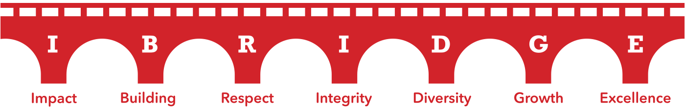 ibridge: Impact, Building, Respect, Integrity, Diversity, Growth, Excellence